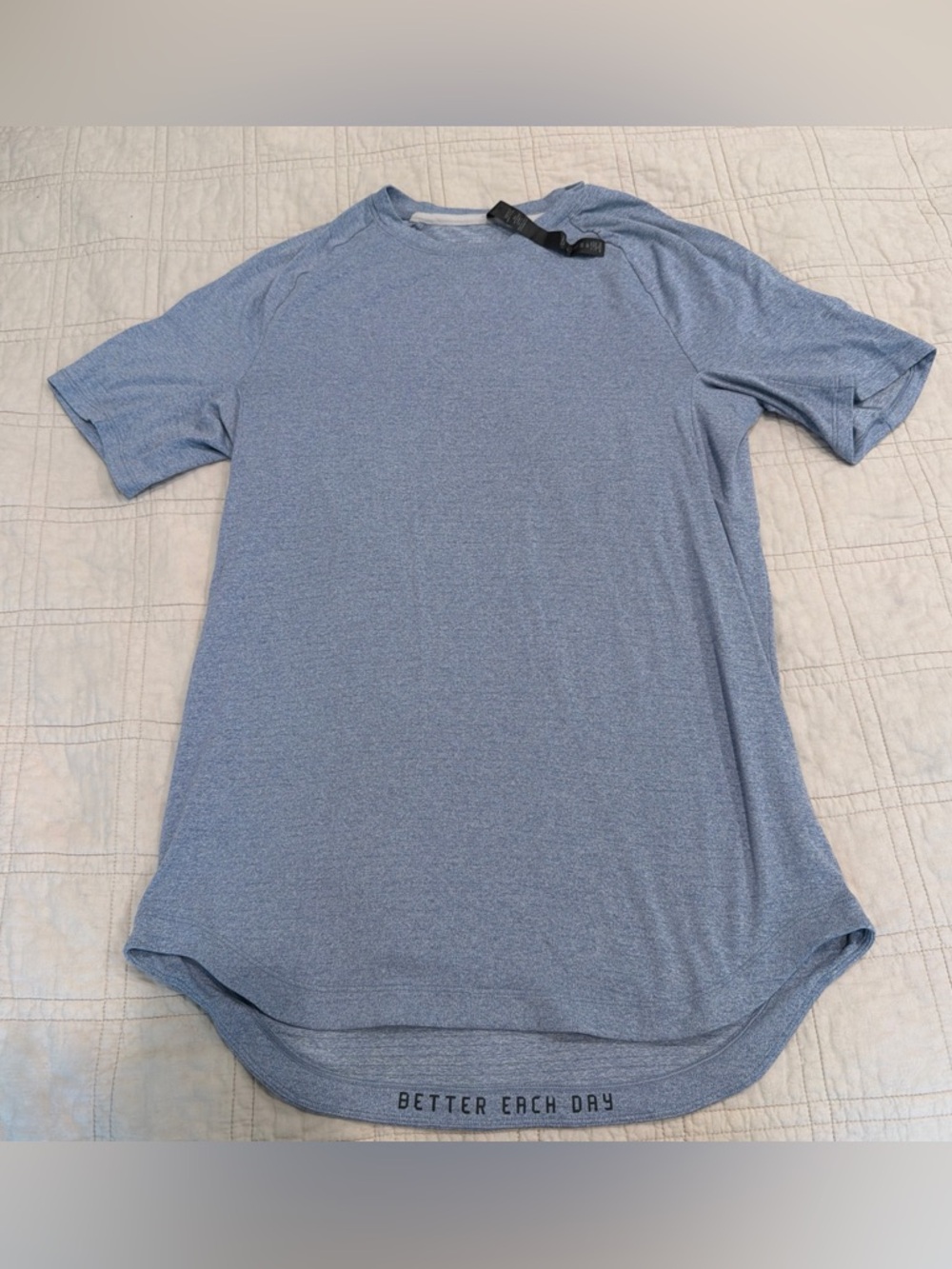 Men's Lululemon Heather Blue license to train drysense Performance T-Shirt
